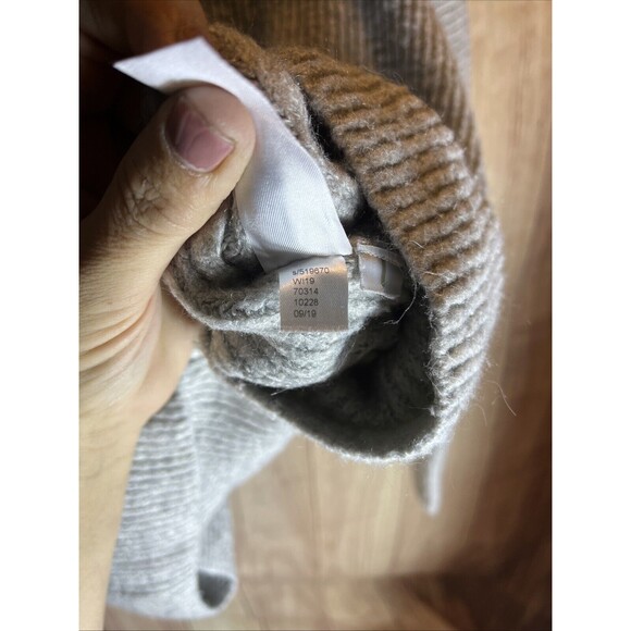 Ann Taylor Women Sweater X Large Gray V Neck Long Sleeve Pullover Knit Solid - Picture 8 of 8